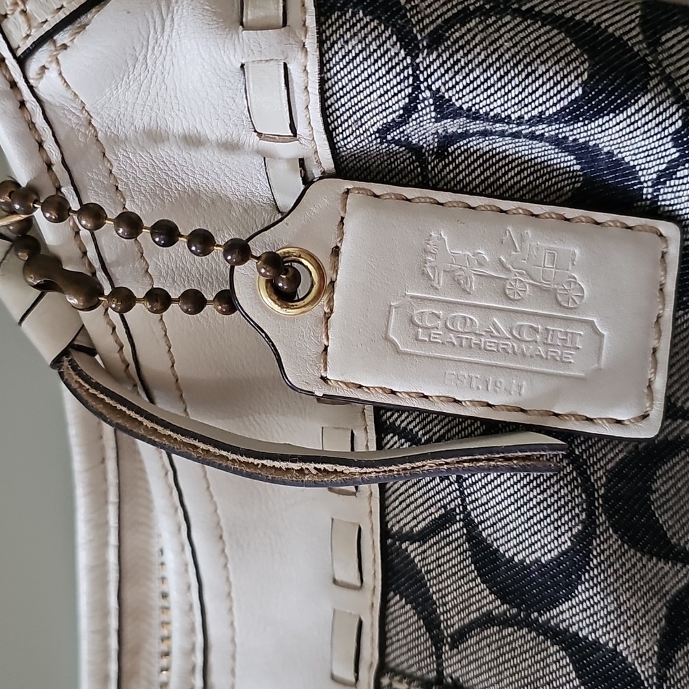 LOVELY AUTHENTIC VINTAGE COACH SIGNTURE C SHOULDER BUCKET BAG - Picture 11 of 14